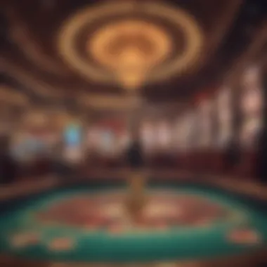 Depiction of casino environment enhancing the gaming experience