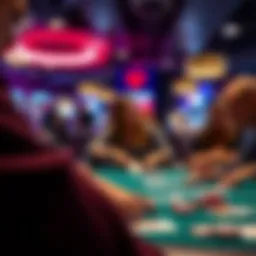 Visual representation of poker gameplay at Intertops