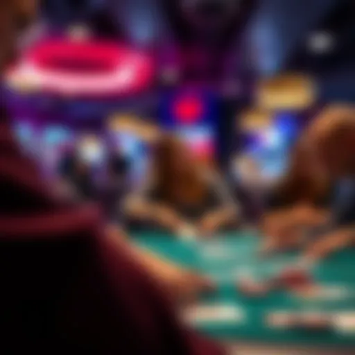 Visual representation of poker gameplay at Intertops