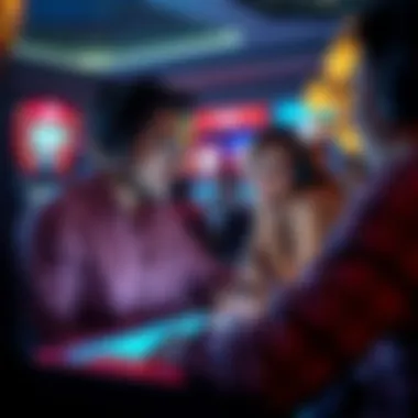 Players engaging with innovative gaming technology