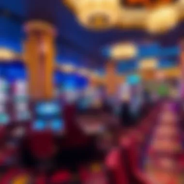 Luxurious Gaming Experience at M Resort Casino Luxurious gaming floor of the M Resort Casino