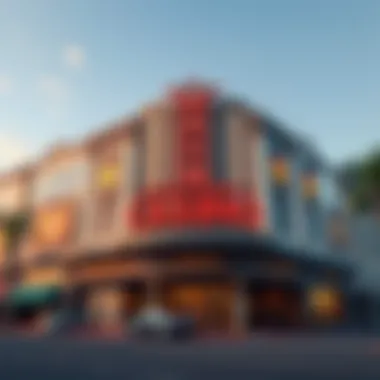 Stunning architectural façade of the Main Street Casino