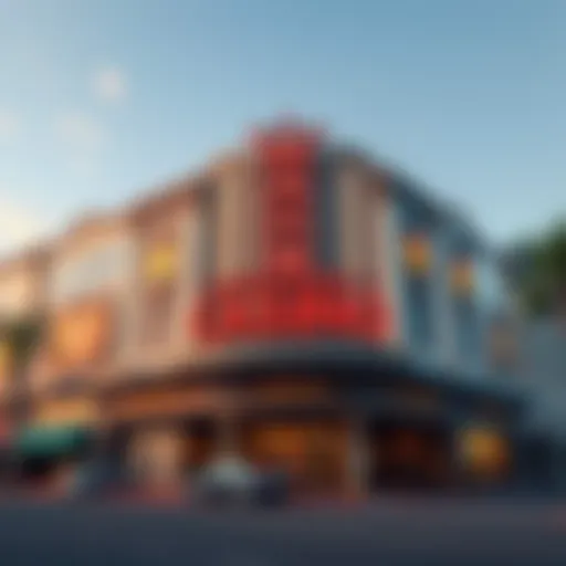 Stunning architectural façade of the Main Street Casino