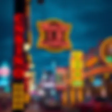 Visual representation of economic growth influenced by the casino