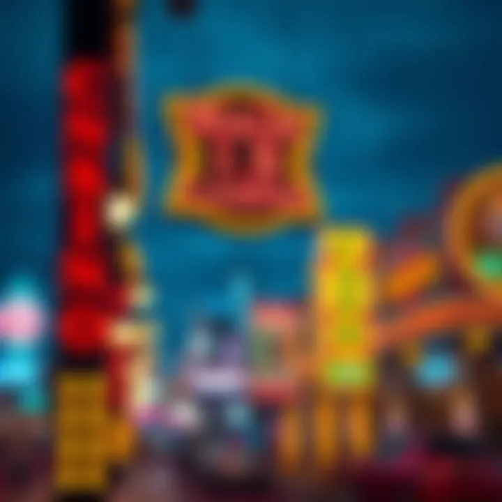 Visual representation of economic growth influenced by the casino