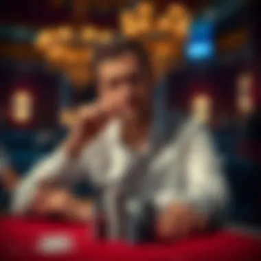 A strategic player contemplating their next move