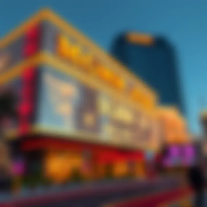 Stunning architectural facade of MGM New York Casino showcasing modern design