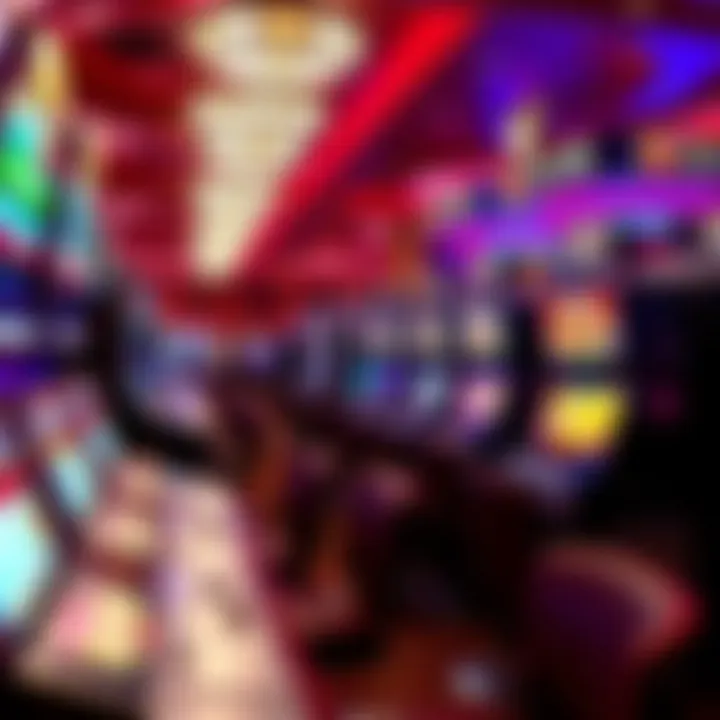 Exciting Gaming Floor at Mohegan Sun Vibrant gaming floor filled with slot machines and gaming tables