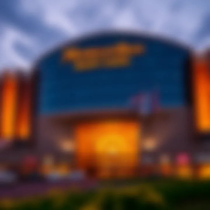 Mohegan Sun Resort Casino Exterior Exterior view of Mohegan Sun Resort Casino showcasing its architecture