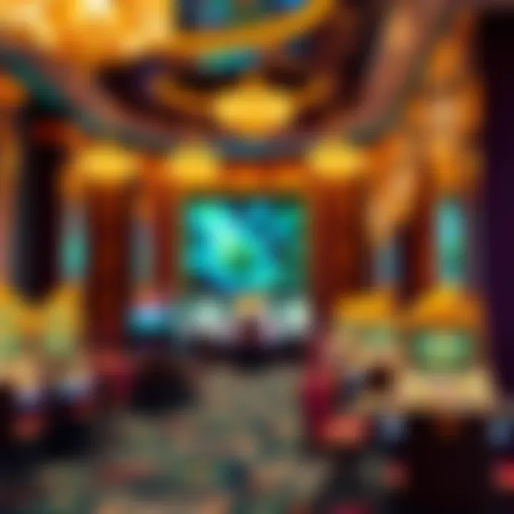 A luxurious casino interior showcasing excitement