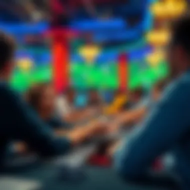 A vibrant online poker community chat