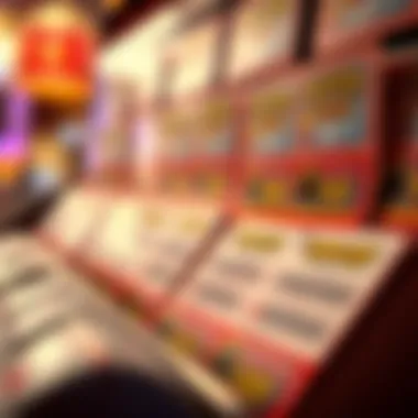 A vibrant display of scratch-off lottery tickets online