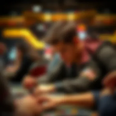 A focused player strategizing during an intense gaming session