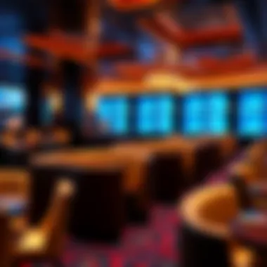 An elegant seating area within the Oceans Club, highlighting its luxurious design