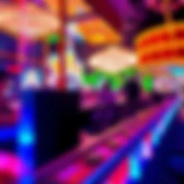 Electric Nightlife in Las Vegas A vibrant scene from a Las Vegas nightlife venue