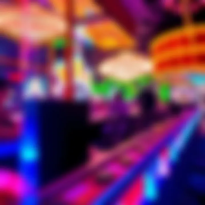 Electric Nightlife in Las Vegas A vibrant scene from a Las Vegas nightlife venue