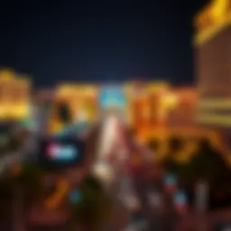 A stunning view of the Las Vegas Strip illuminated at night