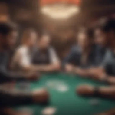 Group of players engaged in a game of Dealer's Choice Poker