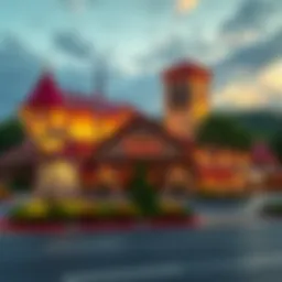 Exterior view of Poconos Downs Casino showcasing its architecture