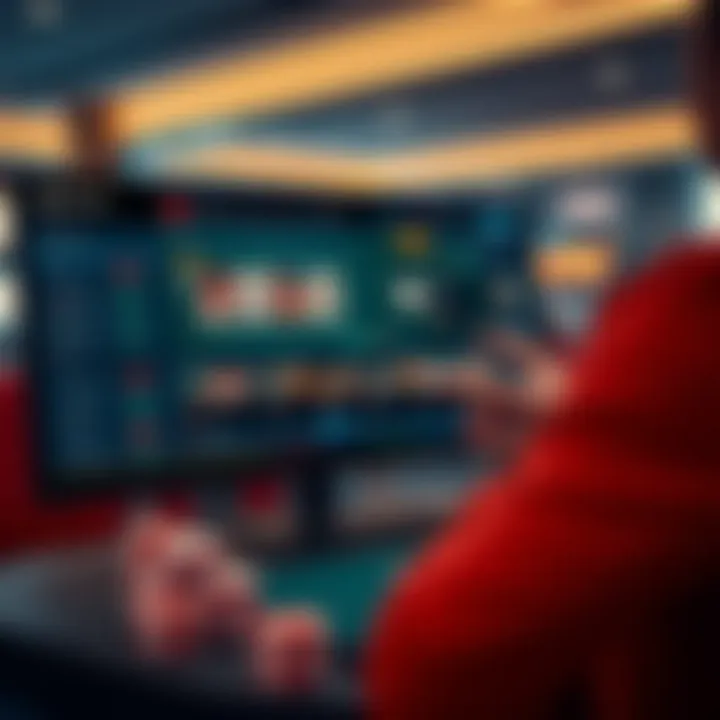 A modern interface of a popular legal betting site