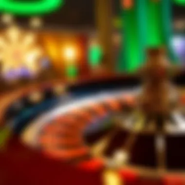 The Thrill of Roulette A close-up of a roulette wheel in motion