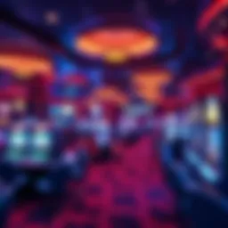 Luxurious gaming area at Resorts Casino Monticello showcasing vibrant atmosphere