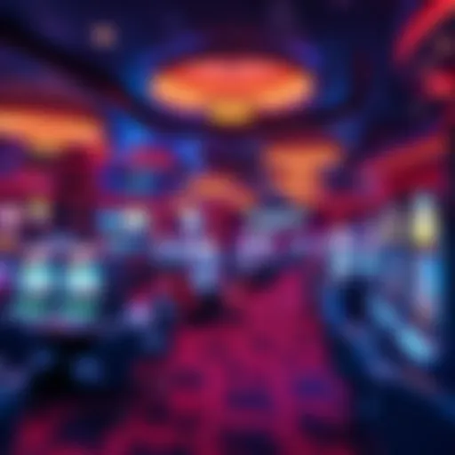 Luxurious Gaming Area Luxurious gaming area at Resorts Casino Monticello showcasing vibrant atmosphere