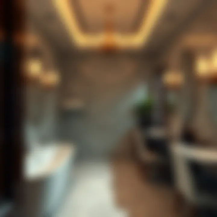 Elegant bathroom with upscale amenities