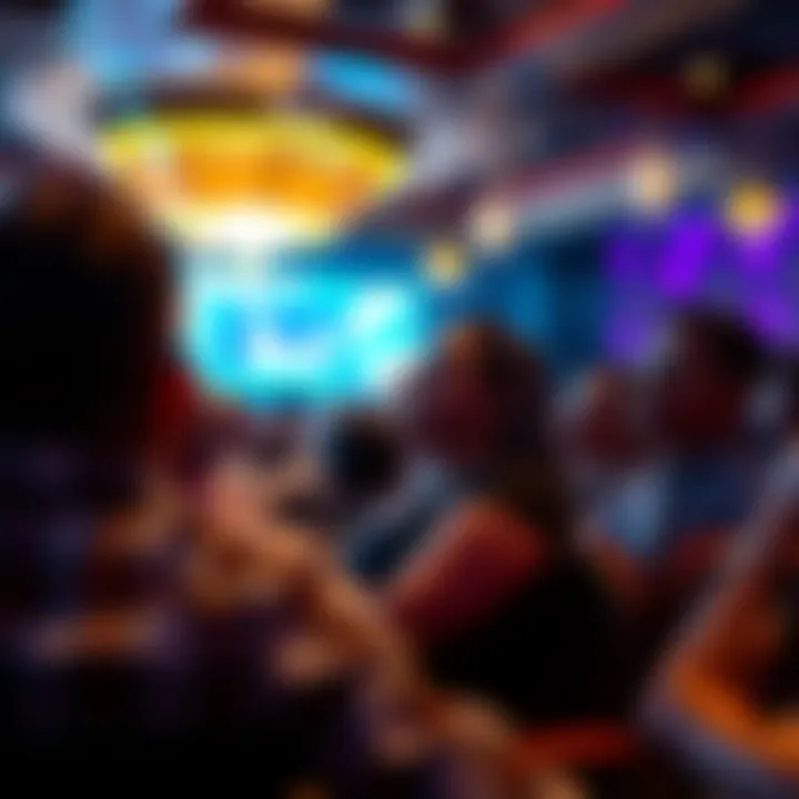 Audience captivated by a live performance at the Sands Casino.