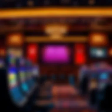 A historical display showcasing the evolution of shows at Sands Casino.