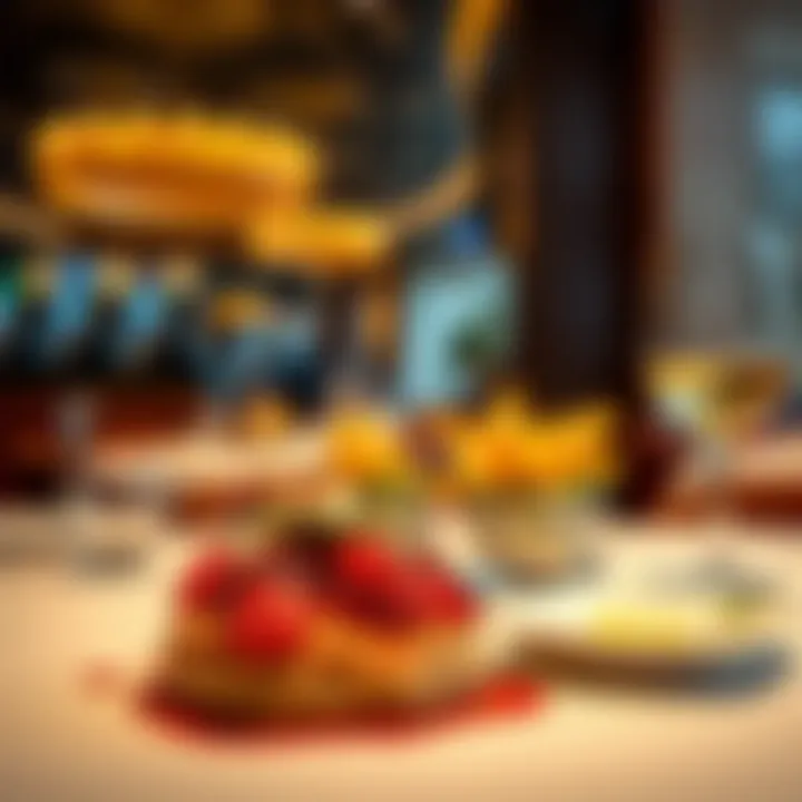 Elegant dining experience within the casino highlighting gourmet cuisine