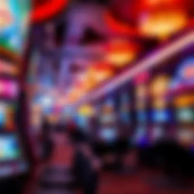 Interior of the casino floor bustling with gaming options and vibrant atmosphere