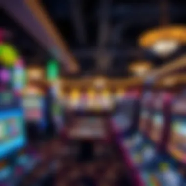 Exciting Gaming Floor Exciting gaming floor featuring various slot machines and tables