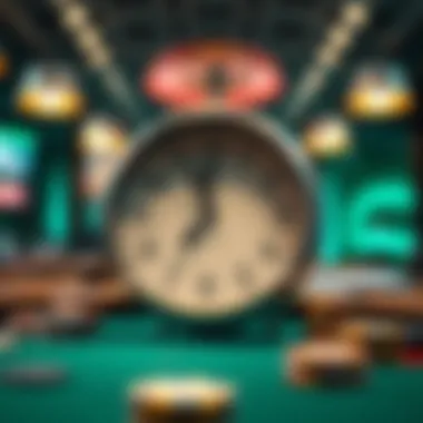 Graphic showing a clock representing withdrawal processing times