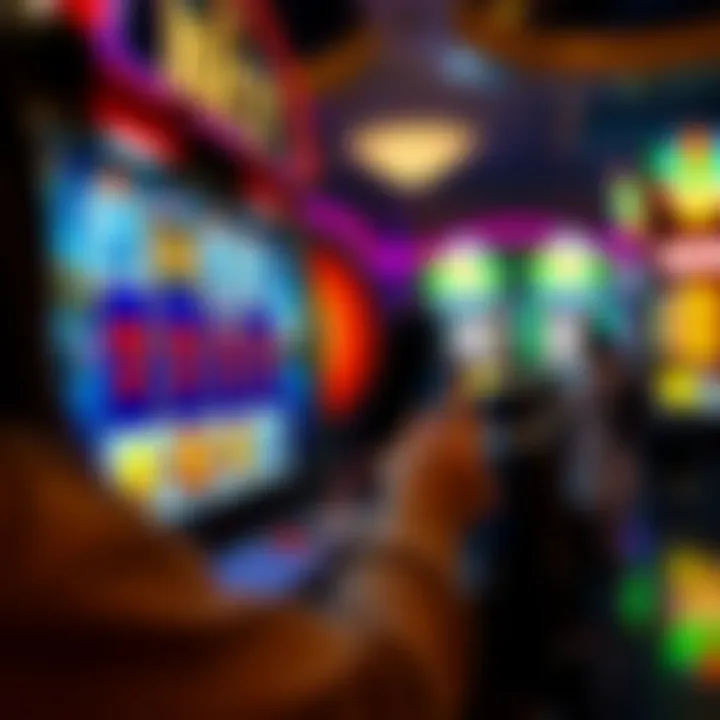 The Rise of Online Slot Gaming A person engaging with an online slot game interface