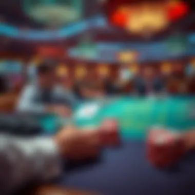 Strategic gaming decisions at a casino table