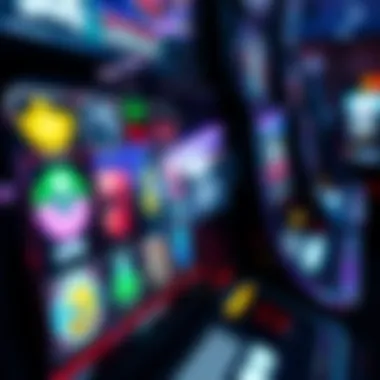 Interactive Slot Machine Features A close-up view of a modern slot machine interface displaying interactive features.