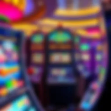 Diverse Slot Machine Designs A vibrant array of slot machines at Suncoast Casino showcasing various themes and designs.