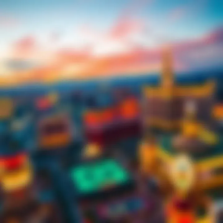 Panoramic skyline showcasing iconic Las Vegas hotels