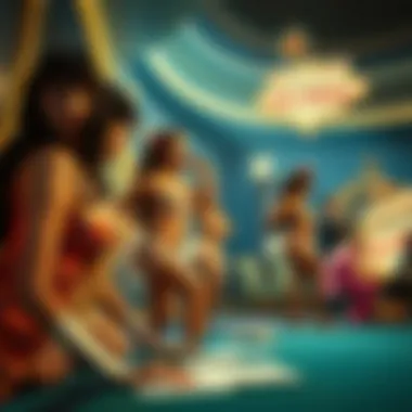 A historical image showcasing the evolution of showgirl performances in Las Vegas