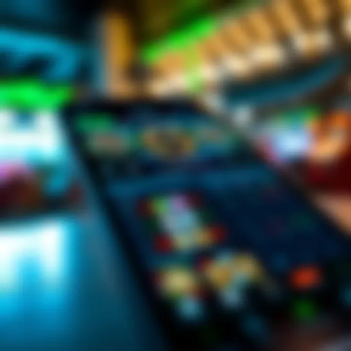 User interface of a top betting app