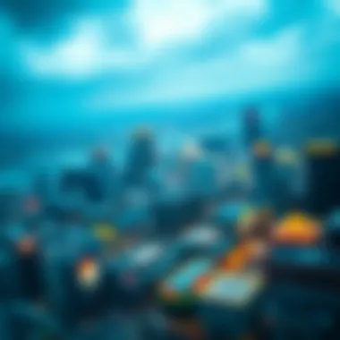 Aerial view of Boston showcasing its skyline and casino establishments