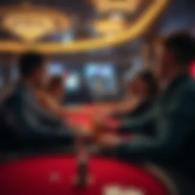 A group of gamblers enjoying games at a smoke-free table