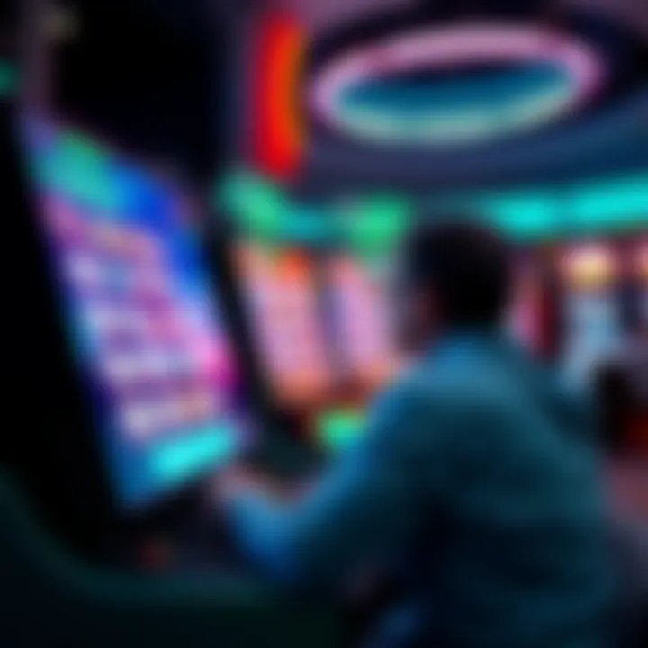 A captivating screen showing a user engaged in an online keno game