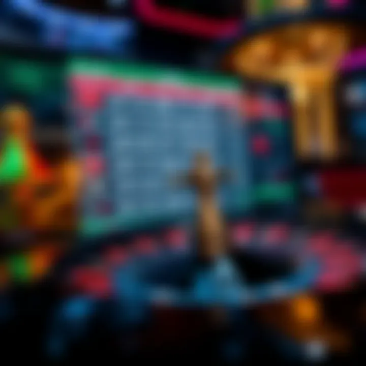 An online roulette interface showcasing various betting options