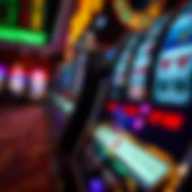 Close-up of a jackpot display with spinning reels