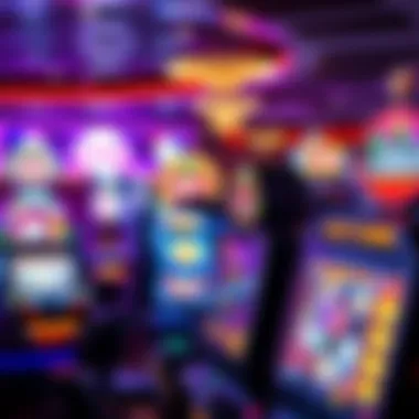 Close-up of diverse gaming options available at the casino
