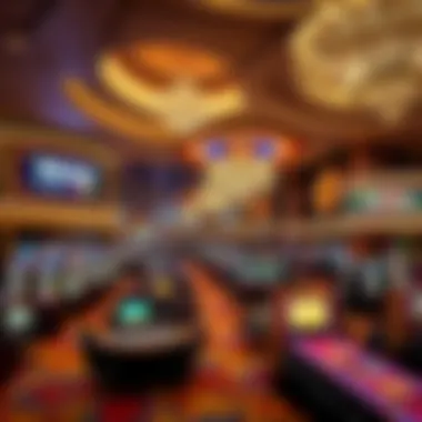 Interior layout highlighting the gaming floor and entertainment areas