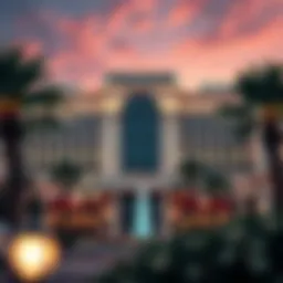 Elegant view of The Sands Regency exterior showcasing its architectural design