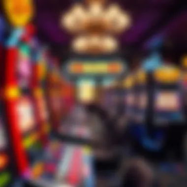 Colorful slots display